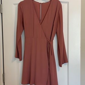 Pink Wrap Dress